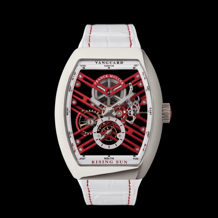 フランク ミュラー ヴァンガード 7デイズ パワーリザーブ スケルトン ライジング サン V45S6SQTRSUN ACRG – FRANCK MULLER