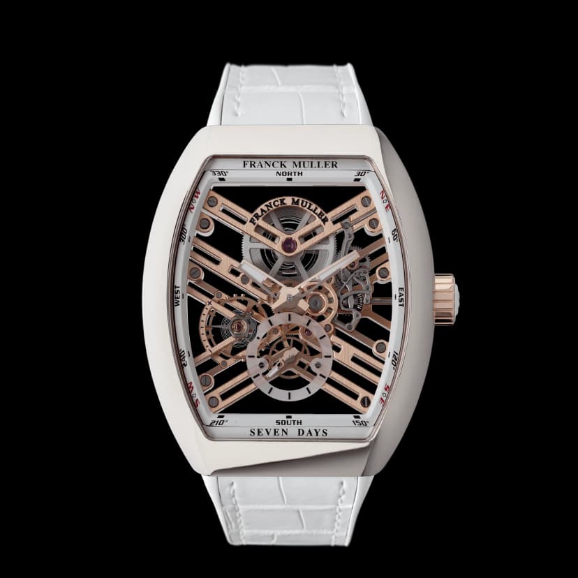 フランク ミュラー ヴァンガード 7デイズ パワーリザーブ スケルトン V45S6SQTSTG ACBC – FRANCK MULLER