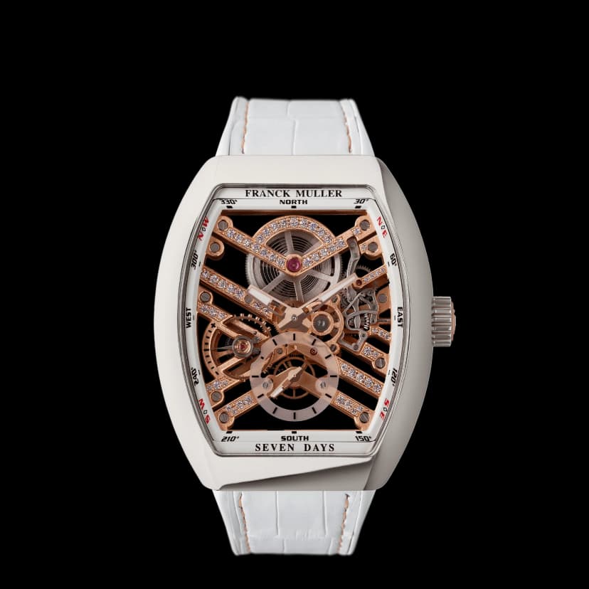 フランク ミュラー ヴァンガード 7デイズ パワーリザーブ スケルトン V41S6SQTMVTHDSTG AC5N – FRANCK MULLER
