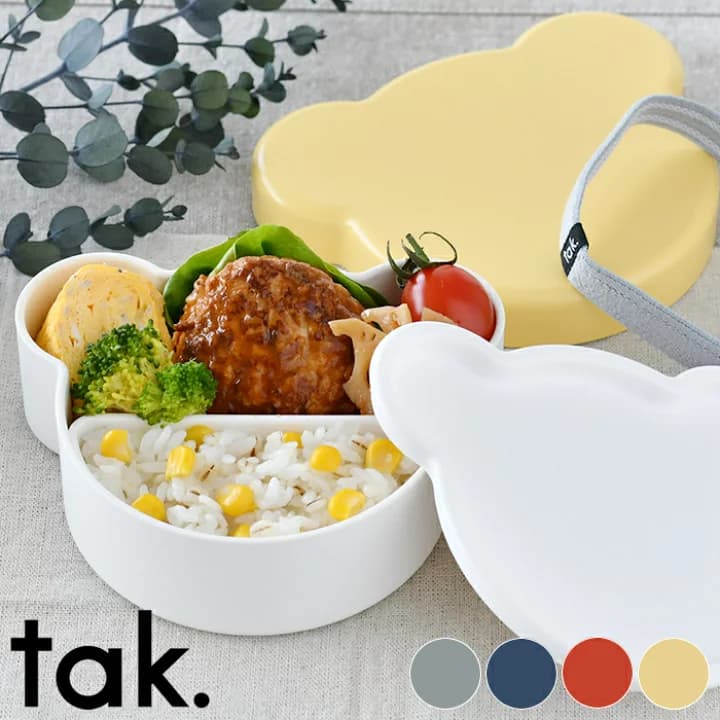 【楽天市場】【9/20ポイント最大10倍祭】【楽天ランキング1位受賞♪】ランチボックス tak. キッズディッシュ 400ml 1段 JTN-0170 日本製 弁当箱 くま おしゃれ かわいい 食洗機可 電子レンジ可 子供 食育 保育園 幼稚園 プレゼント お祝い ギフト アッシュコンセプト：雑貨ショップドットコム