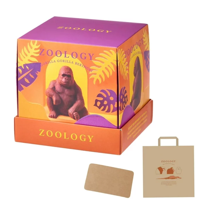 【楽天市場】【賞味期限切れ商品、メッセージカード、専用袋付】ZOOLOGY（ズーロジー） チョコレート マウンテンゴリラ　 2025年度版ホワイトデーお返し・バレンタインデー限定版 おしゃれ　高級　4902980460842 　 4902980460668：ロイヤルアース楽天市場店