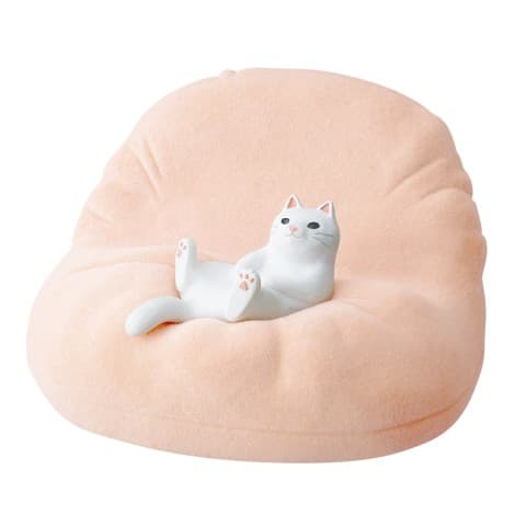 【くつろぎねこ】スマホスタンド シロ / vvstore