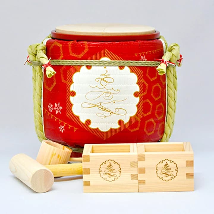 【楽天市場】鏡開き セット [岸本吉二商店（きしもときちじしょうてん）]ミニ鏡開きセット（菰樽/こもだる） 冬「雪の結晶」（お祝い/開店祝い/樽/パーティー/結婚式/披露宴/二次会/鏡割り/酒器/国産/日本産/職人)：日本の伝統工芸 LOCALCO STORE