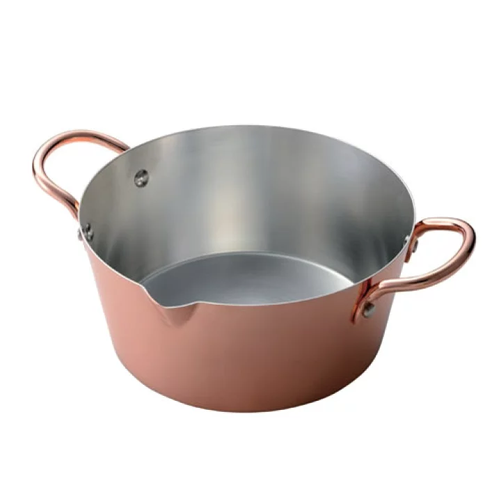 【楽天市場】【送料無料】『からっと銅のあげなべ 18cm (3782)』【田辺金具 日本製 ガス火専用 揚げ鍋 なべ てんぷら鍋 銅製 キッチン 雑貨】：Eureka