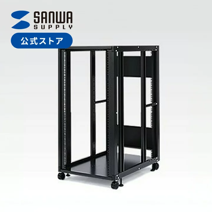 【楽天市場】【楽天1位受賞】サーバーラック 19インチ 24U オープン パネルレス 放熱 キャスター付 ラックマウントサーバー 収納 サーバー ラック サーバラック：サンワダイレクト楽天市場店