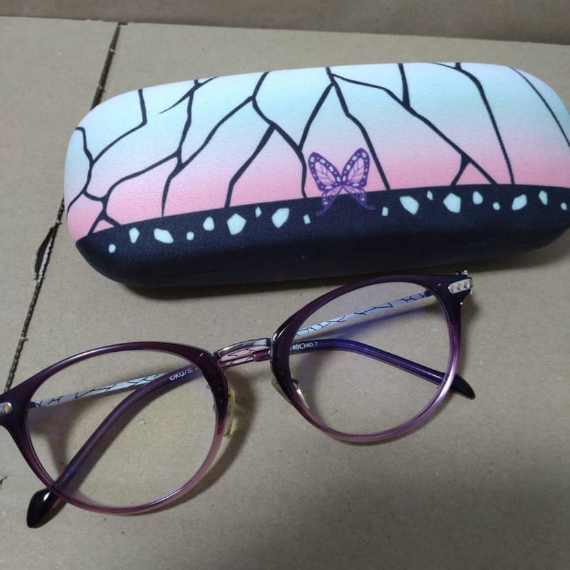 【楽天市場】鬼滅の刃 メガネ フレーム 数量限定 胡蝶 しのぶ モデル コチョウ シノブ アニメコラボ 男女兼用 ウェリントン 眼鏡 サイズ：49 国内正規品 おしゃれ 送料無料：glass liebe 楽天市場店