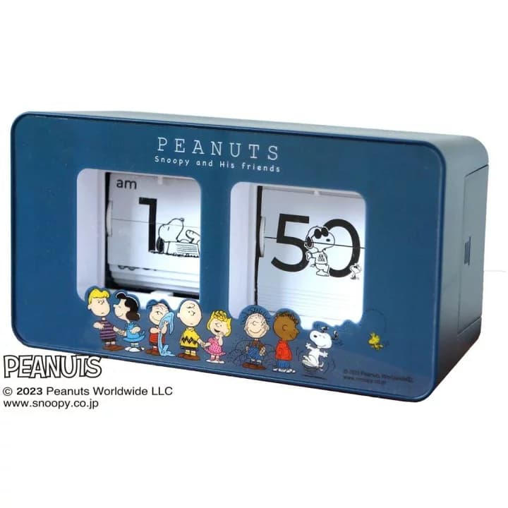【楽天市場】PEANUTS スヌーピー パタパタクロック（青）【時計 アメリカン キャラクター】：WEBショップFREEDOM 楽天市場店