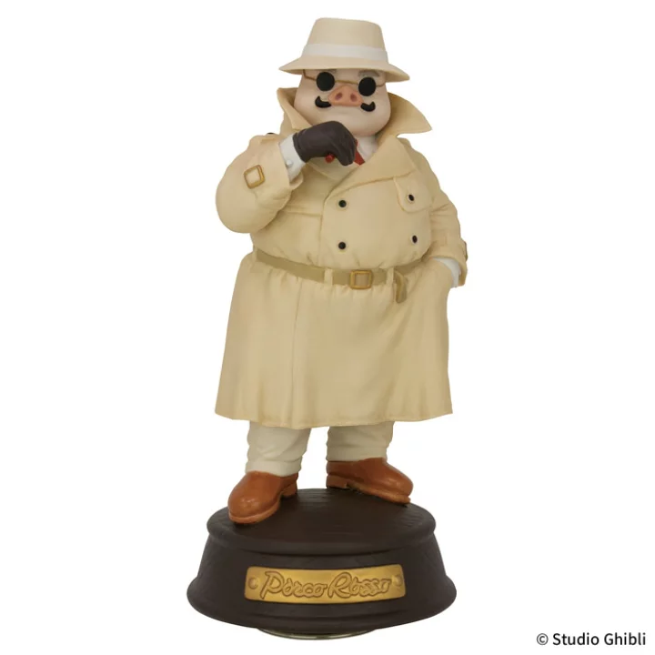 【楽天市場】【送料無料!】 紅の豚 磁器オルゴール トレンチコート ポルコロッソ (曲名:時には昔のはなしを)：ユウセイ堂1 ポイントアップ店