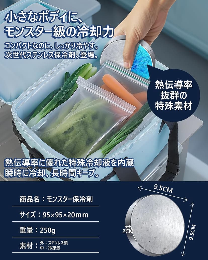 【楽天市場】\400円OFFクーポン/【保冷剤 ステンレス製】驚異の保冷力 長時間冷却 アイスパック 冷蔵冷凍対応 熱中症対策 アウトドア キャンプ 防災グッズ 長持ち 繰り返し使える 保冷用品 夏の必需品：Covell Kevin