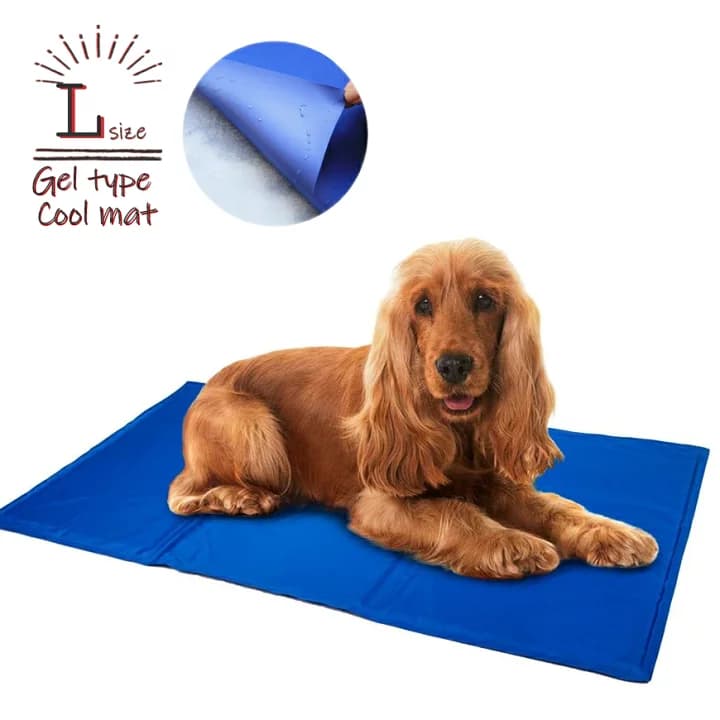 【楽天市場】ひんやりマット 犬 猫 ペットベッド Lサイズ ヒエヒエ 小型犬 猫 中型犬 大型犬　多頭飼い ペット用 暑さ対策 犬用 猫用 熱中症対策 首ひんやり 冷却 冷やす つめたい クーラー クールマット ベット 小型犬 中型犬 グッ：犬猫グッズの下町ペット用品店