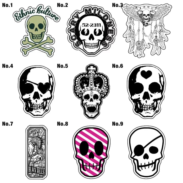 【楽天市場】5cm ステッカー シール 車 かっこいい アウトドア スーツケース おしゃれ サーフィン サーフボード バイク 防水 キャラクター カー シール 雑貨 ワッペン スッテカー スティッカー スカル アメリカン メキシカンスカル [◆]：ホビナビ 楽天市場店