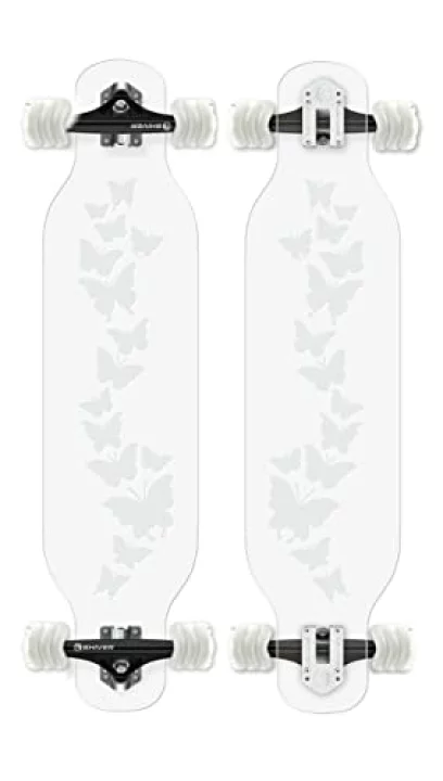 【楽天市場】スタンダードスケートボード スケボー 海外モデル 直輸入 Shark Wheel Clear Longboards, Butterfly Longboard with Deck Lights, Oscillating Color Light Up Boardスタンダードスケートボード スケボー 海外モデル 直輸入：angelica
