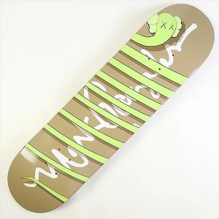 【楽天市場】KAWS カウズ 2004年 ×Mark Gonzales マークゴンザレス スケートボードデッキ カーキ Size 【フリー】 【中古品-非常に良い】 20739301：ブランド古着のフールズジャッジ