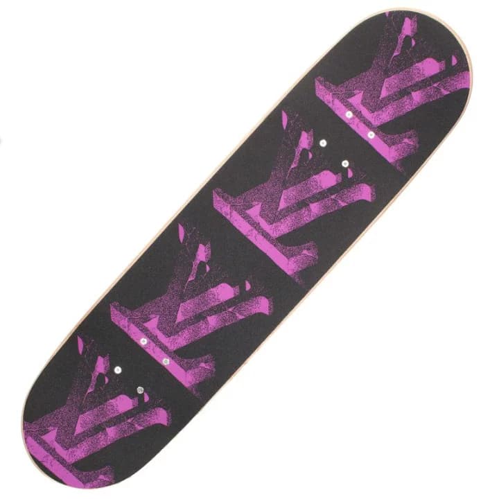 【楽天市場】ルイヴィトン LOUISVUITTON　 LVロゴスケートボード(ブラック×パープル)【023052】【BS99】【小物】【中古】bb82#rinkan*A：RINKAN
