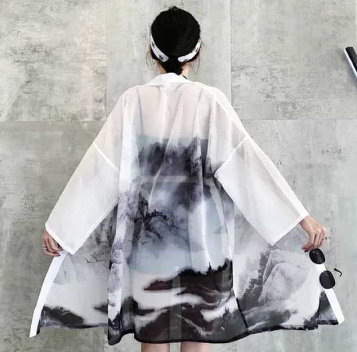 【楽天市場】水墨画 墨汁デザイン 法被 半纏 はんてん ハッピ 長半纏 半天 袢天 半被 鯉 お祭り衣装 大祭 祭禮 神輿 イベント ユニフォーム：AiO　Online　Store