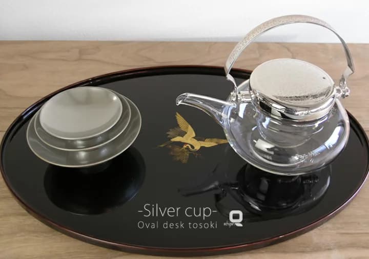 【楽天市場】オーバル型　卓上屠蘇器 銀盃：漆器　久太郎