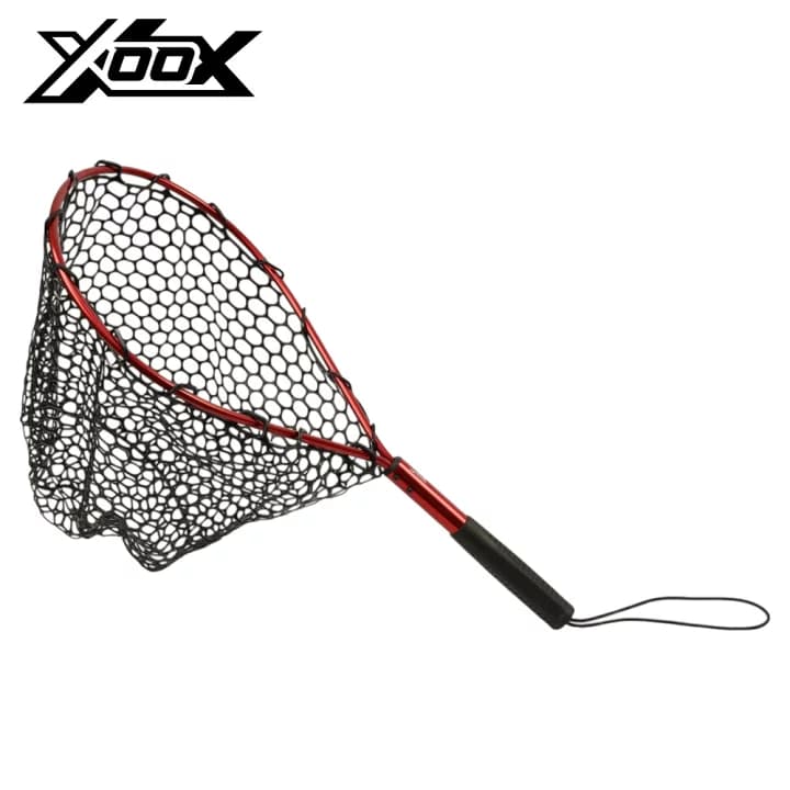 【楽天市場】【衝撃！4点購入で最大1万ポイント！】XOOX ラバーランディングネット ショート M レッド：釣具のポイント 楽天市場店