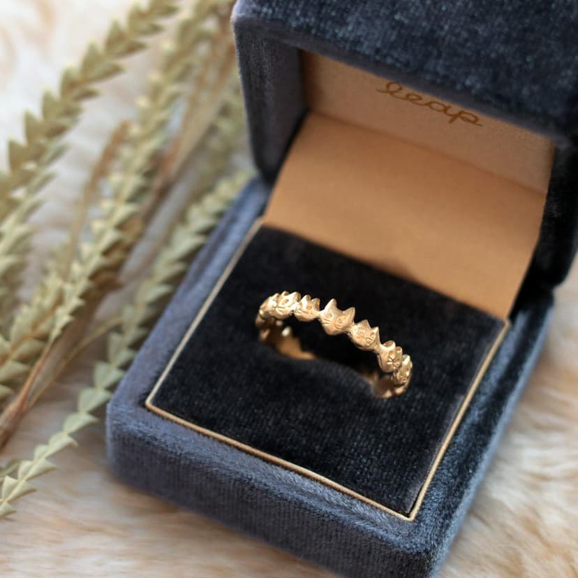 古代ネコのエタニティーリング 指輪・リング leap 通販 12903974｜Creema(クリーマ)