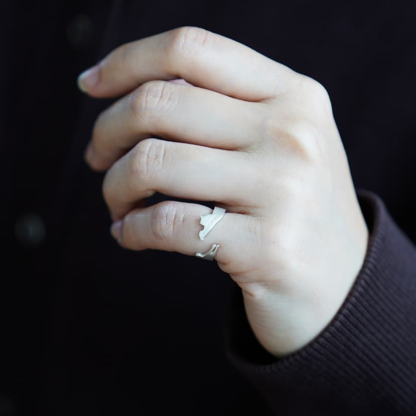 『nyan』 RING / SV925 ≪送料無料≫ 猫 ねこ ネコ 指輪・リング Kumpel by p 通販 15451700｜Creema(クリーマ)