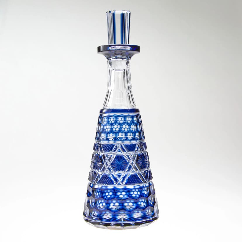 【島津薩摩切子】 創作 デカンタ300ml cut01