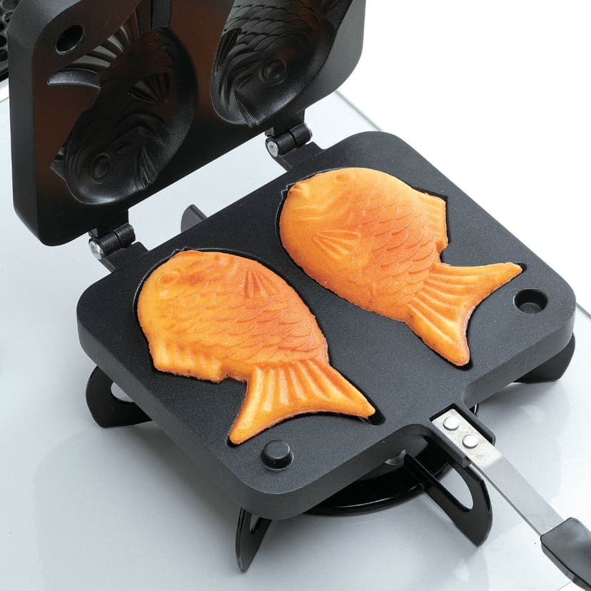 【楽天市場】たい焼き器 フッ素加工 おやつDEっSE アルミニウム （ アルミ製 たい焼きメーカー 鯛焼き機 鯛焼きメーカー たいやき たい焼き ガス火専用 手作り おやつ フッ素樹脂加工 焼き機 焼き型 家庭用 ）：リビングート　楽天市場店