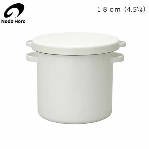 【楽天市場】【日本製】 野田琺瑯　ラウンドストッカー １８ｃｍ（4.5L） WRS-18：鍋屋